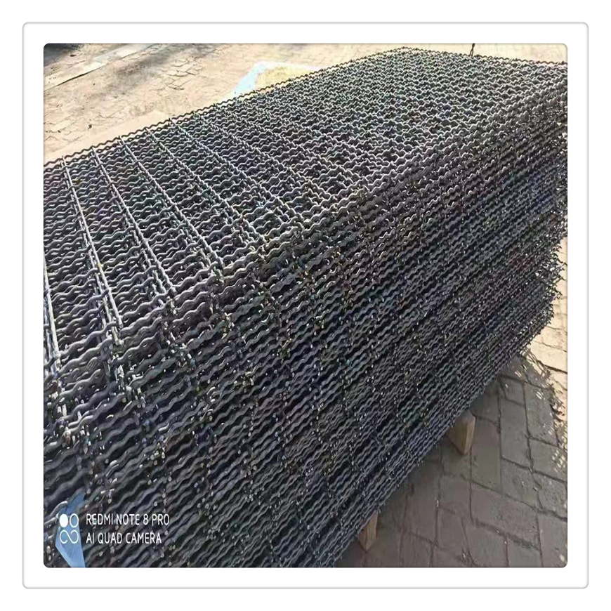 河北煤礦軋花編織網煤礦井支護網圖片2