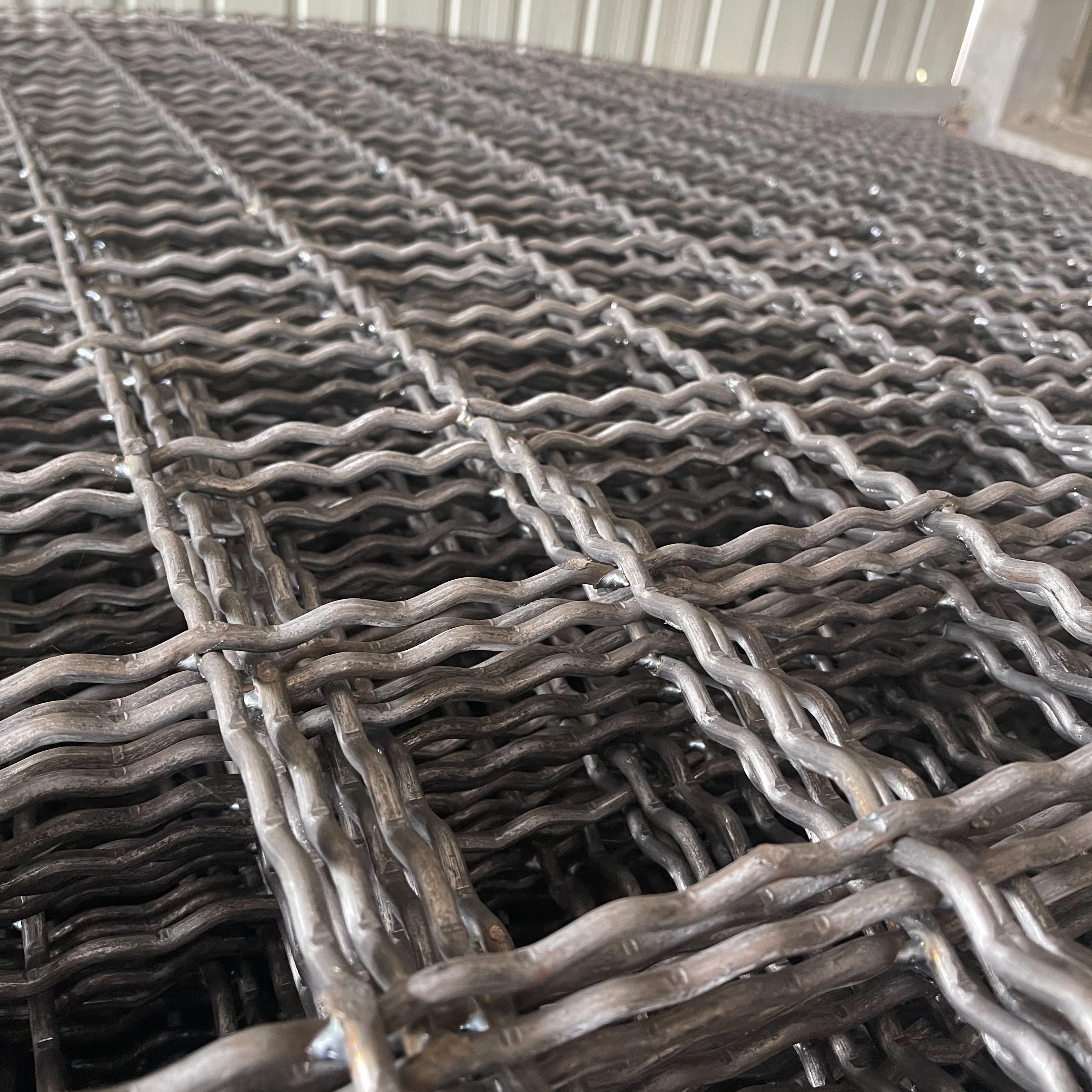 遼寧礦用鋼筋編織網軋花編織焊接網煤礦支護鋼筋錨網圖片3